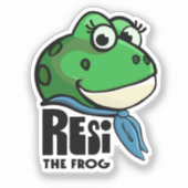 Resi the Frog Sticker (Voorkant)