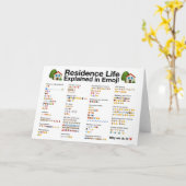 Résidence Life Expliqué dans la carte de voeux Emo (Fleur jaune)