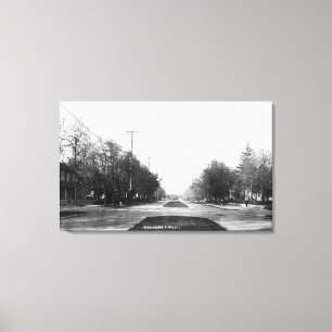 Residence Street Scene Canvas Afdruk