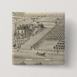 Residences Woodland, Knight Landing Vierkante Button 5,1 Cm