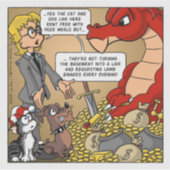 Resident Dragon - Turning the Basement into a Lair Sticker (Voorkant)