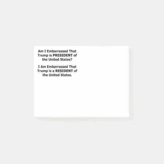 Resident Trump Post-it® Notes (Voorkant)