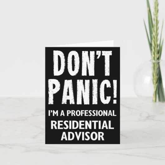 Residential Advisor  Kaart (Voorkant)