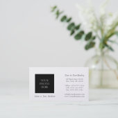 Residential Realtor Head Shot Platinum Paper Visitekaartje (Staand voorkant)