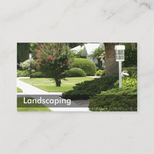 Residentieel landschapsontwerp visitekaartje (Voorkant)