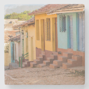 Residentiële huizen, Trinidad, Cuba Stenen Onderzetter