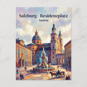 Residenzplatz Oostenrijk Briefkaart