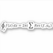 Residuen van de complexe analyse - calculus en sticker (Voorkant)