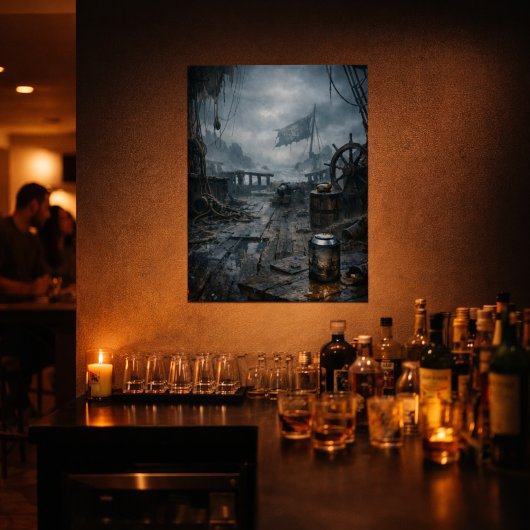 Résidus de tempête — Affiche de la scène après le 