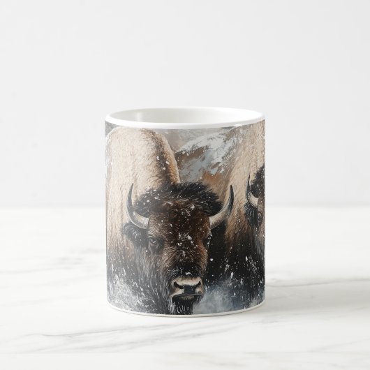 Résilience hivernale : Bison Coffee Mug (Centre)