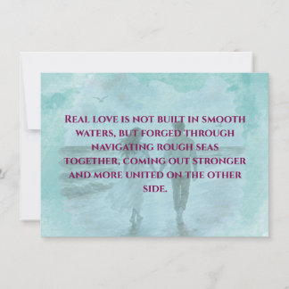 Resilience & Love Romantic Quote Standard Postcard Notitiekaartje
