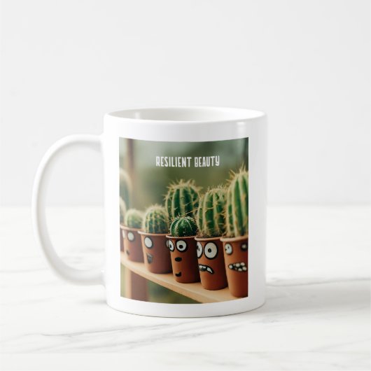 Résilient Beauté Cactus Gift Mug (Gauche)