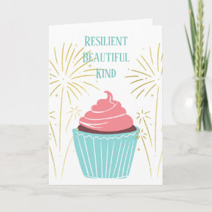Résilient Belle Amie Anniversaire Carte