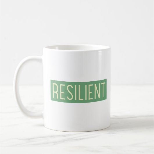 RESILIENT Classic Mug – Strength in Every Sip (Gauche)