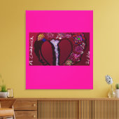 Resilient Heart  Canvas Afdruk (Insitu (Woonkamer))