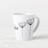 Resiliente Flores Latte Mug (Angle droit)