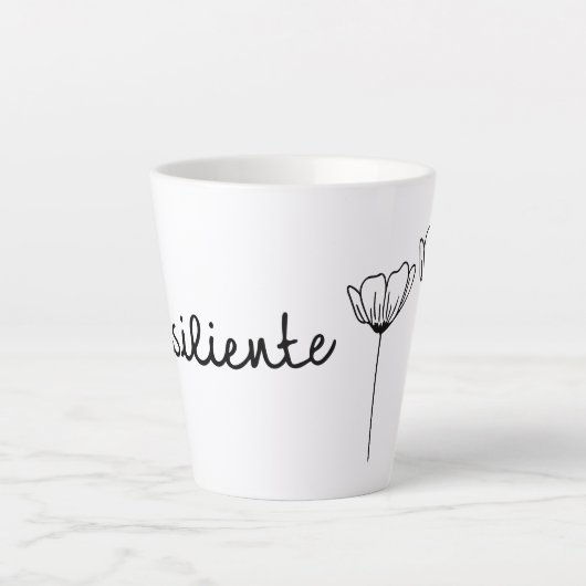 Resiliente Flores Latte Mug (Devant)