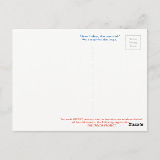 #RESIST Briefkaart—JULY TREVOR Briefkaart