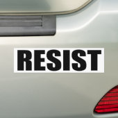 RESIST BUMPERSTICKER (Op auto)