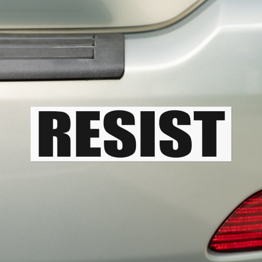 RESIST BUMPERSTICKER (Op auto)