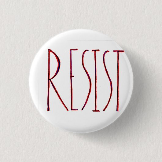 RESIST Buttonnen! Ronde Button 3,2 Cm (Voorkant)