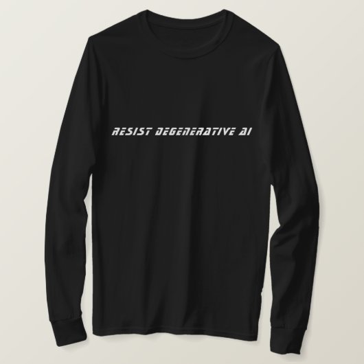 RESIST DEGENERATIVE AI T-Shirt (Design devant)