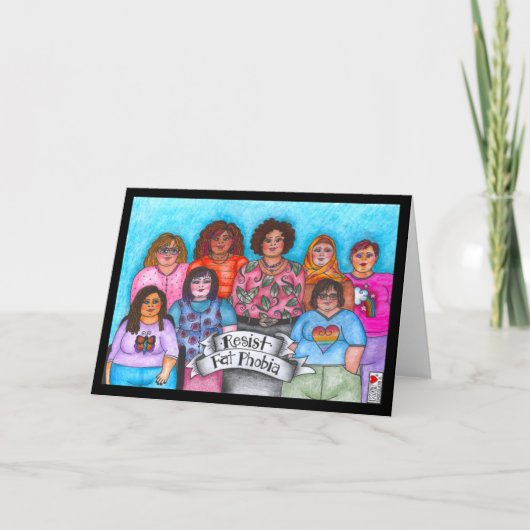 Resist Fat Phobia Kaart (Voorkant)