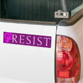 Resist - Fem-Bumpersticker Bumpersticker (Op Truck)