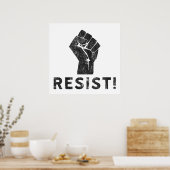 Resist Fist Poster (Keuken)