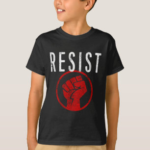Resist Fist T Shirt - deel uitmaken van het verzet
