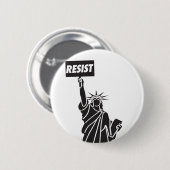 Resist_for_Liberty Ronde Button 5,7 Cm (Voorkant /achterkant)