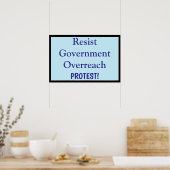 Resist Government Overreach Poster (Keuken)