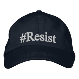 #Resist honkbalpet Geborduurde Pet