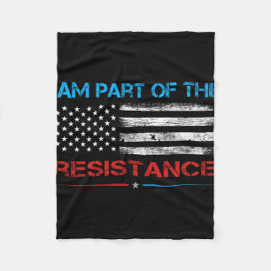 Resist Ik maak deel uit van het verzet tegen Trump Fleece Deken