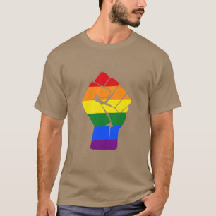 #Resist LGBT Rainbow Fist Protest T-shirt