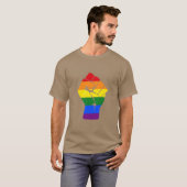 #Resist LGBT Rainbow Fist Protest T-shirt (Voorkant volledig)
