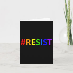 #Resist LGBTQ Rainbow Anti-Trump Weerstand Kaart