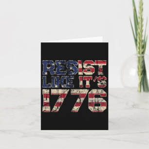 Resist Like It's 1776 Amerikaanse Vlag Verenigde S Kaart