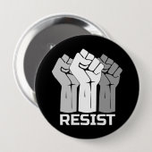 Resist met eerste - in witte 0002 knoop ronde button 4,0 cm (Voorkant /achterkant)