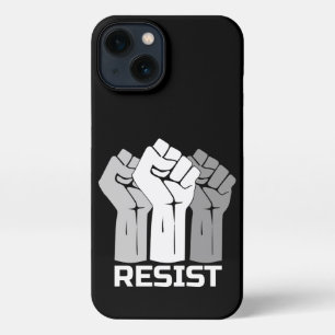Resist met vuist - in wit 0003 iPhone 13 hoesje