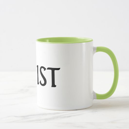 RESIST Mok White en Lime Green (Rechts)