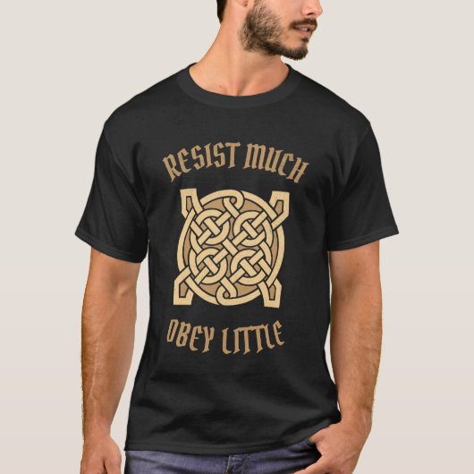 Resist Much Obey Little Nordic Rune T-shirt (Voorkant)