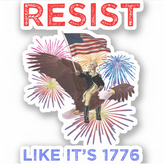 Resist of het 1776 is sticker (Voorkant)