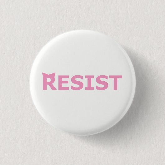 RESIST - P-Pet Ronde Button 3,2 Cm (Voorkant)