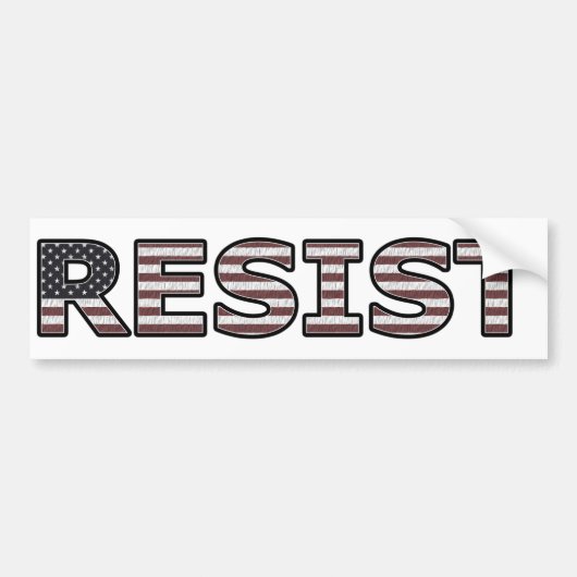 RESIST - Patriottisch Bumpersticker (Voorkant)