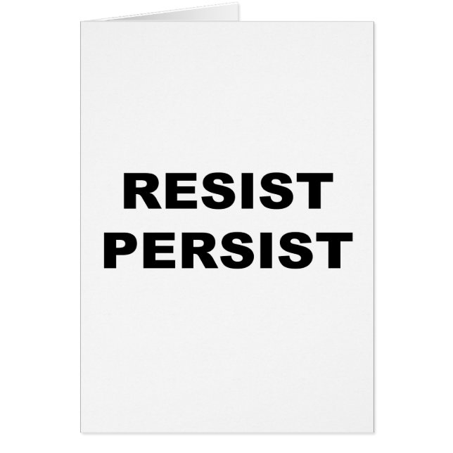 RESIST PERSIST (Voorkant)