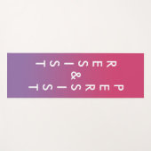 Resist & Persistent roze tot paarse gradiënt Yogamat (Voorkant (horizontaal))