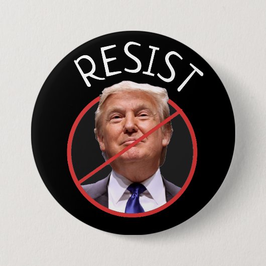 RESIST Protest Anti Donald Trump Button (Voorkant)