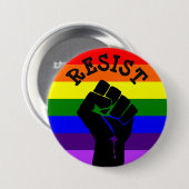 #Resist Protester Fist Anti-Trump Politieke Button (Voorkant /achterkant)