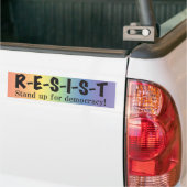 RESIST-Rainbow-Bumpersticker Bumpersticker (Op Truck)